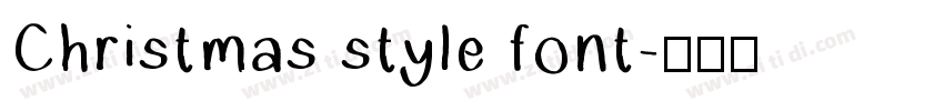 Christmas style font字体转换